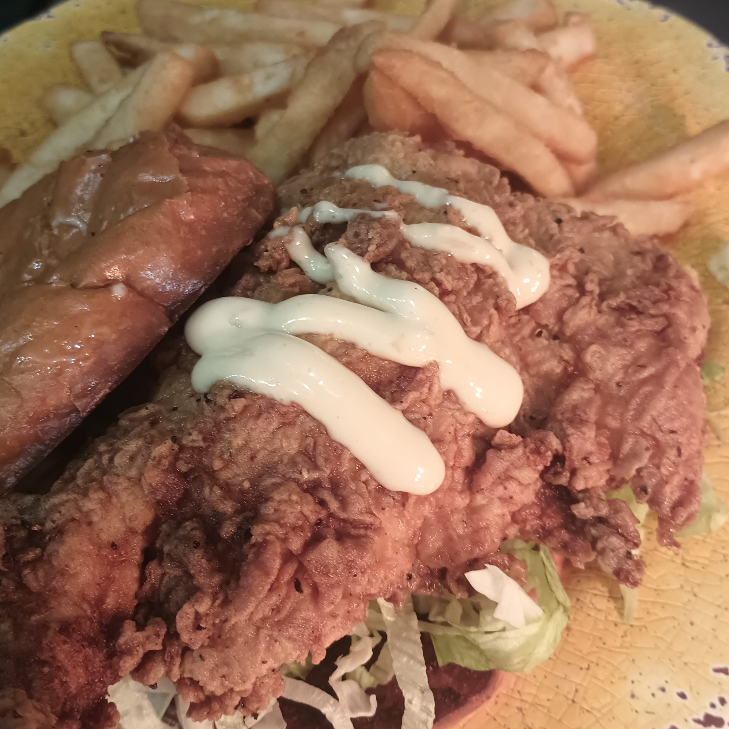 Southern Fried Chicken Sandwich with Fries.